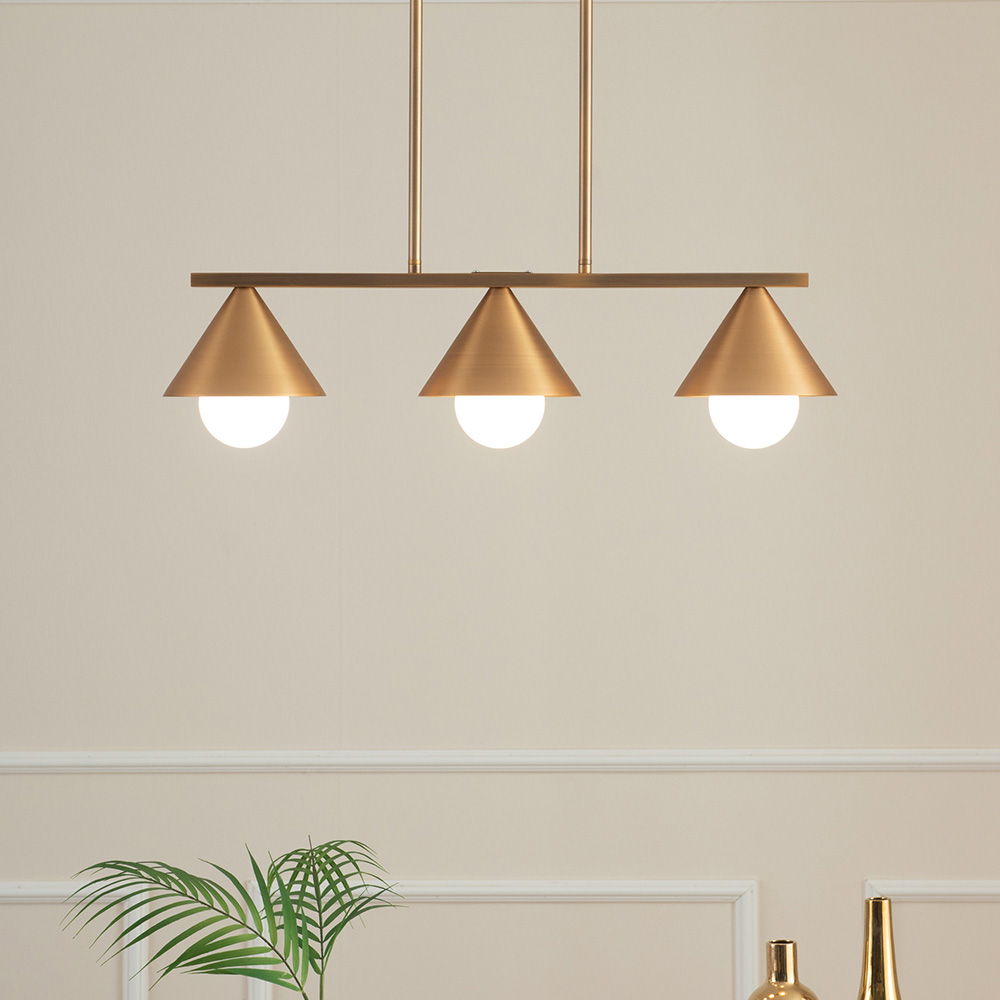 아모르 3등 식탁등 식탁조명(브론즈)