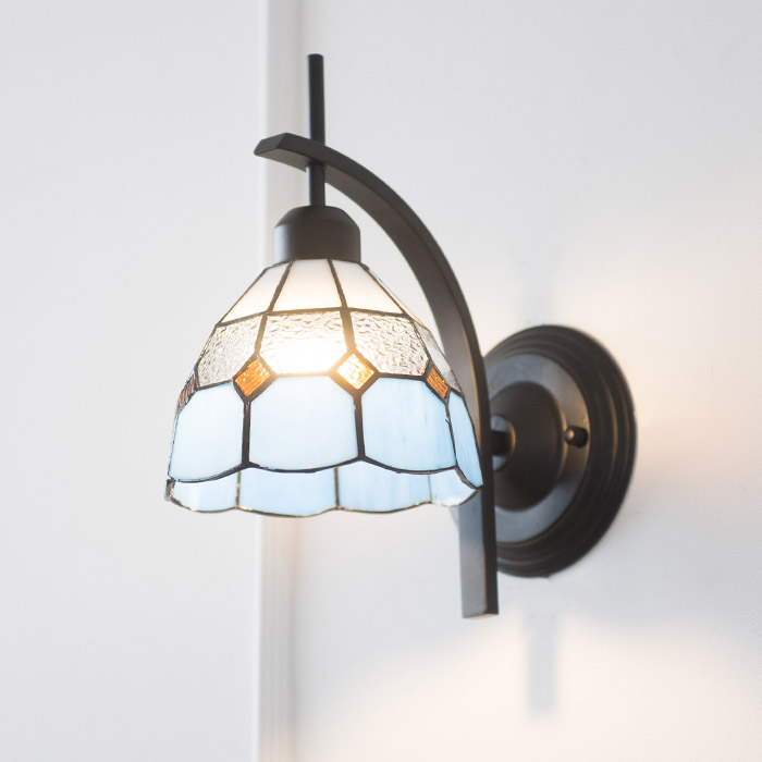 스테인드 글라스 벽등 (블루웨이브)