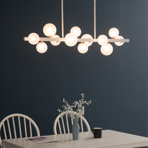 앰플 12등 유리 식탁등 식탁조명 (화이트)