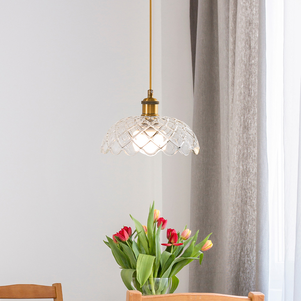 파인 1등 유리 식탁등 식탁조명