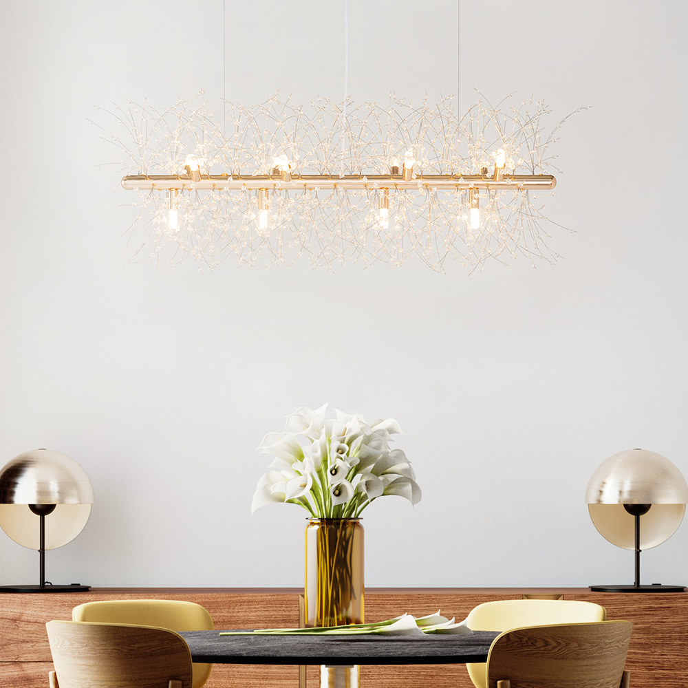 엘리사 12등 일자형 식탁등 식탁조명