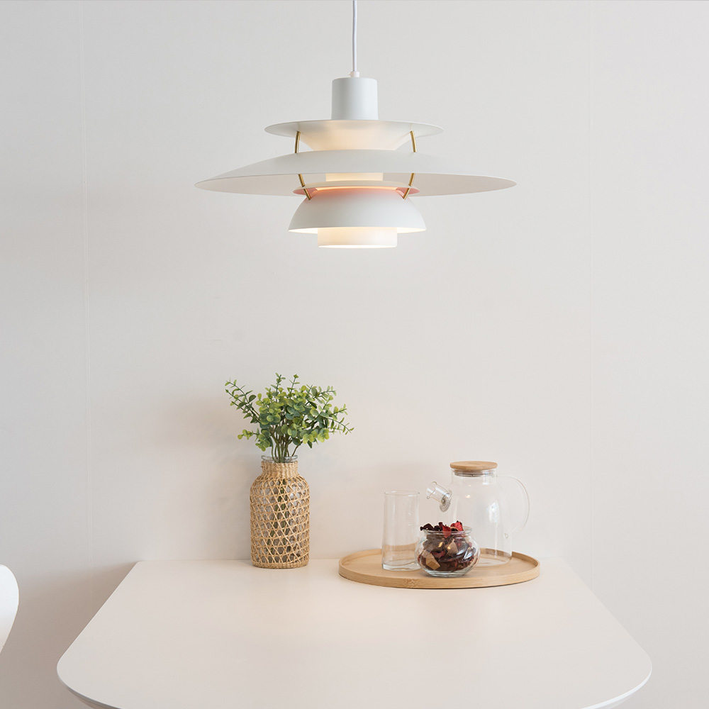 쉐이드 1등 식탁등 식탁조명 소형 (화이트)