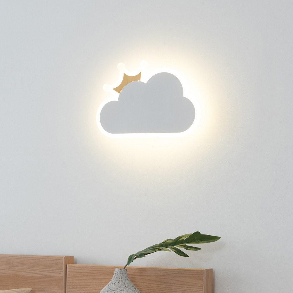 LED 크라운 구름 키즈 벽등 10W