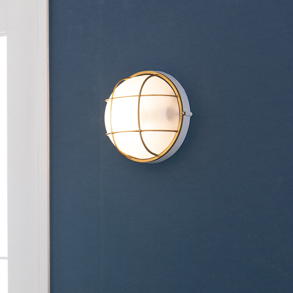 투톤 벌크 원형 벽등 대형