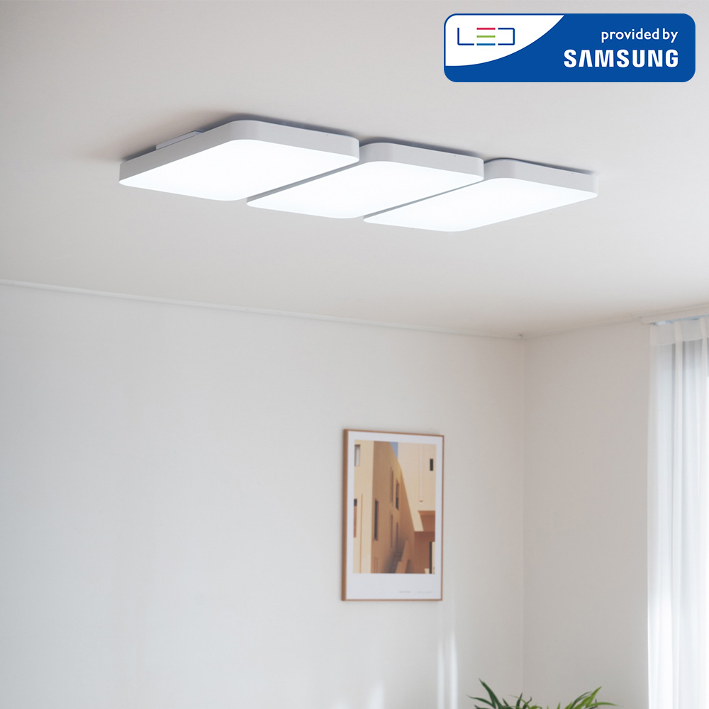 LED 커브드 시스템 거실등 180W 밀착형 (화이트)