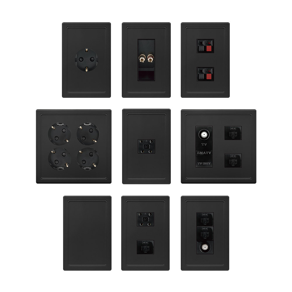 베코 보노 콘센트/통신 [블랙]