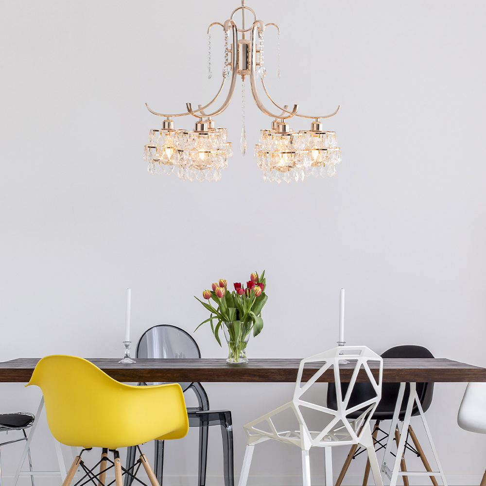 크리스탈 클로나 6등 식탁등 식탁조명