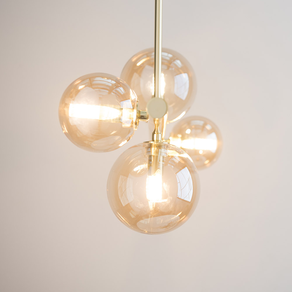 글라스 버블 4등 유리 식탁등 식탁조명