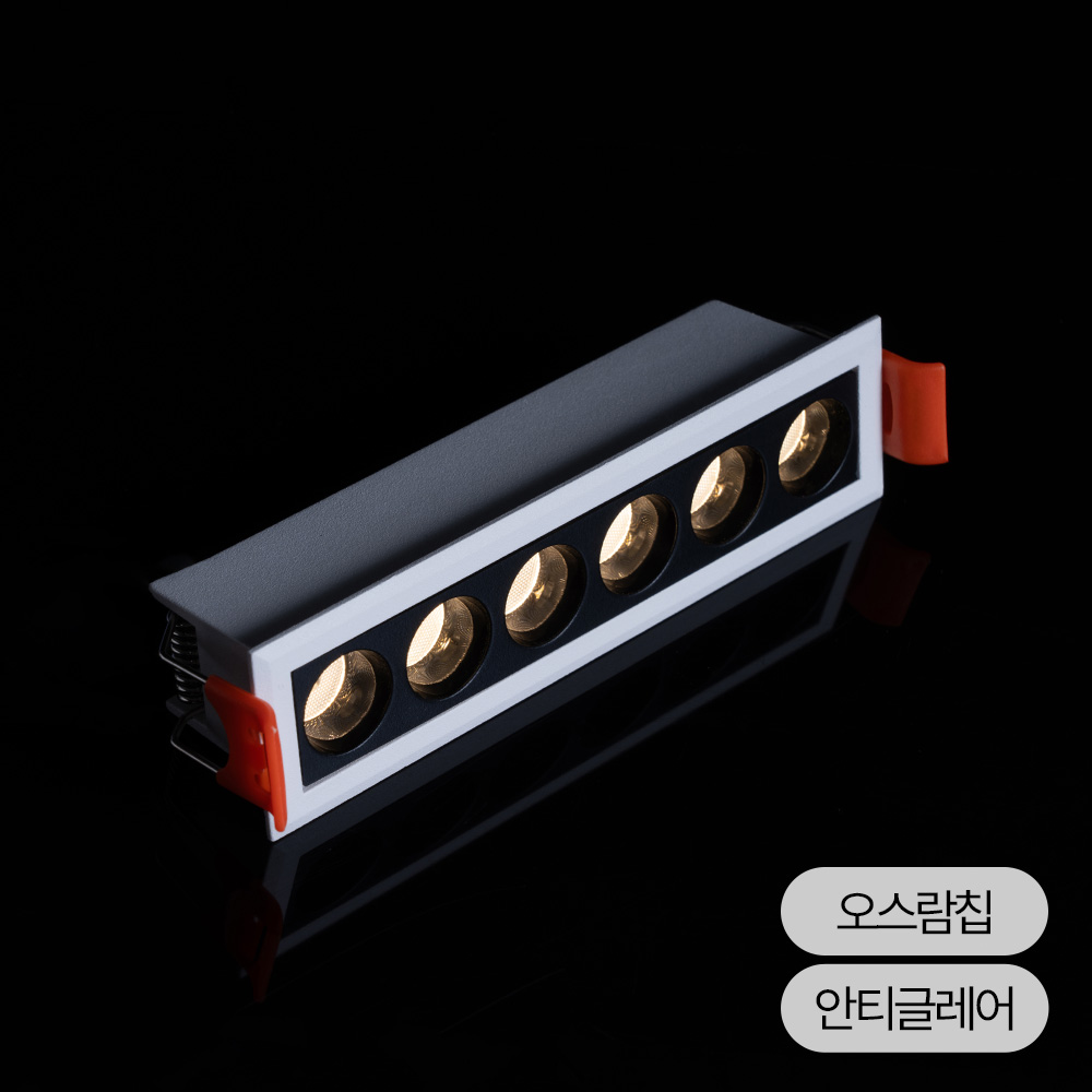 LED 멀티 사각 도트 슬림 매입등 안티글레어 2type
