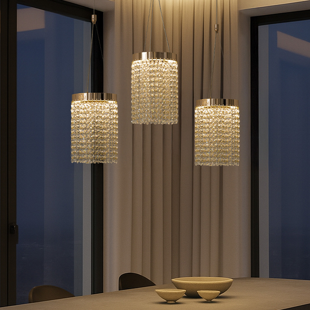 LED 글라시아 크리스탈 3등 식탁등 식탁조명 80W