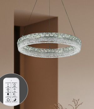 LED 크리스탈 아일린 1등 원형 식탁등 식탁조명 50W