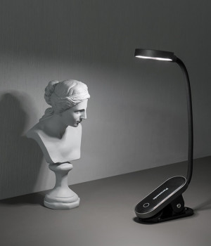 LED 무선 미니 클립 집게형 스탠드 3W USB충전형 삼색변환 밝기조절